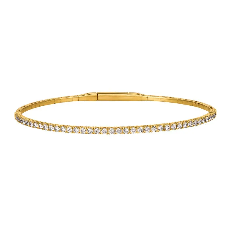 1.00CT DIAMOND FLEXIBLE BRACELET 14K GOLD