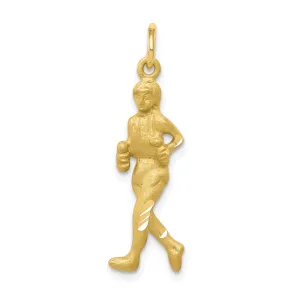 10k Solid Runner Charm