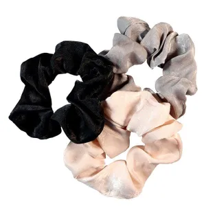 3 PC Satin Silk Hair Scrunchies Ties Set