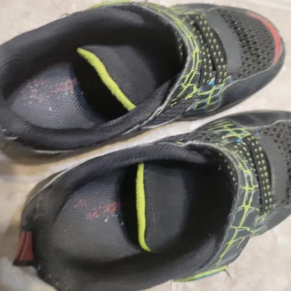 5/$10 Skechers Toddler 12 Boys Light Up Sneakers Dinosaur *WORN* Skechers