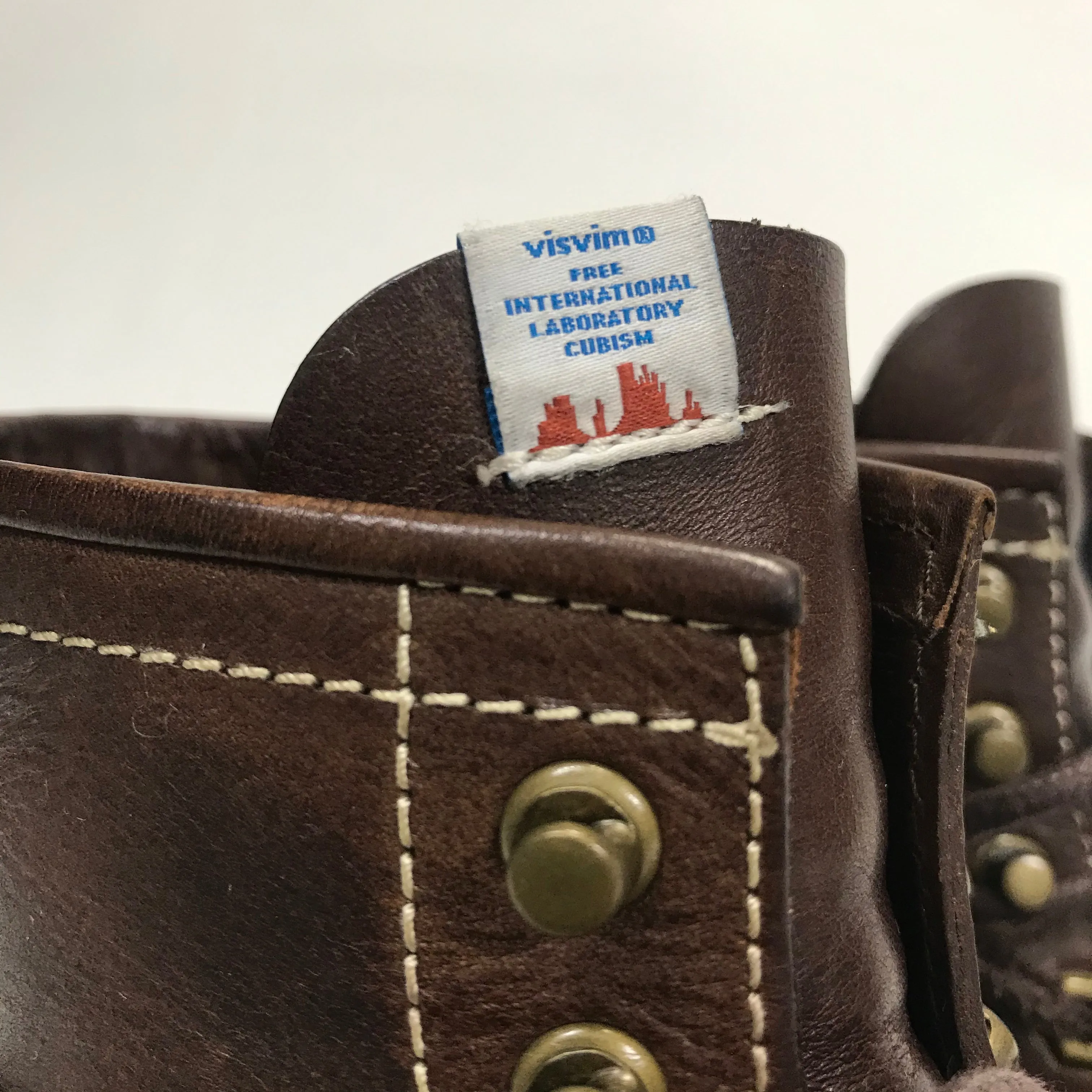 [9] Visvim 11SS Virgil Cap Okie Folk Boots Brown