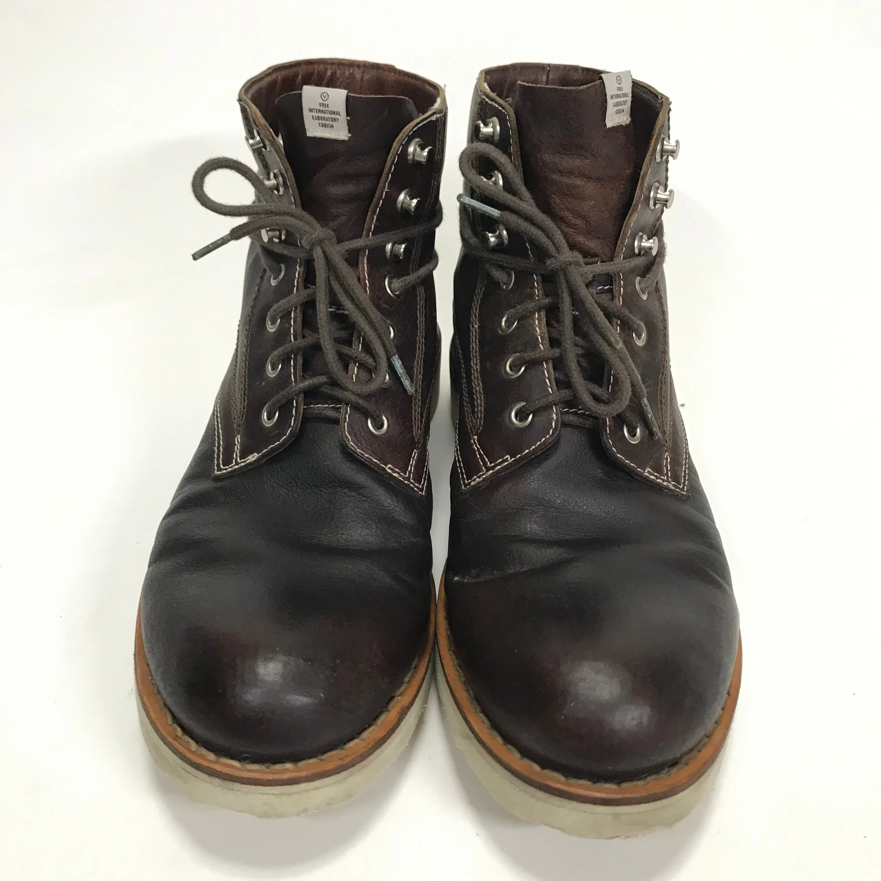 [9.5] Visvim Virgil Boots Folk Kngr ( Kangaroo ) Dark Brown