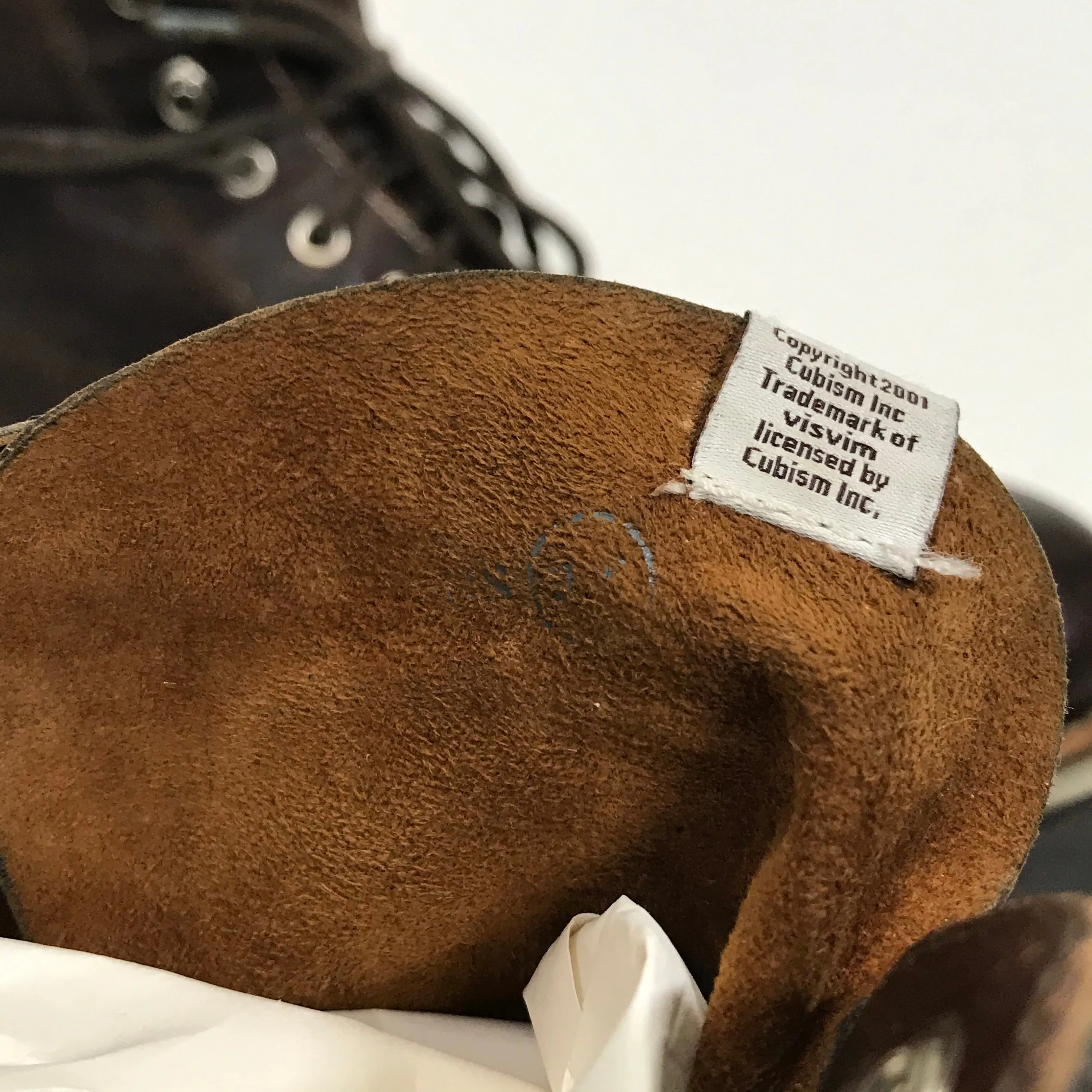 [9.5] Visvim Virgil Boots Folk Kngr ( Kangaroo ) Dark Brown