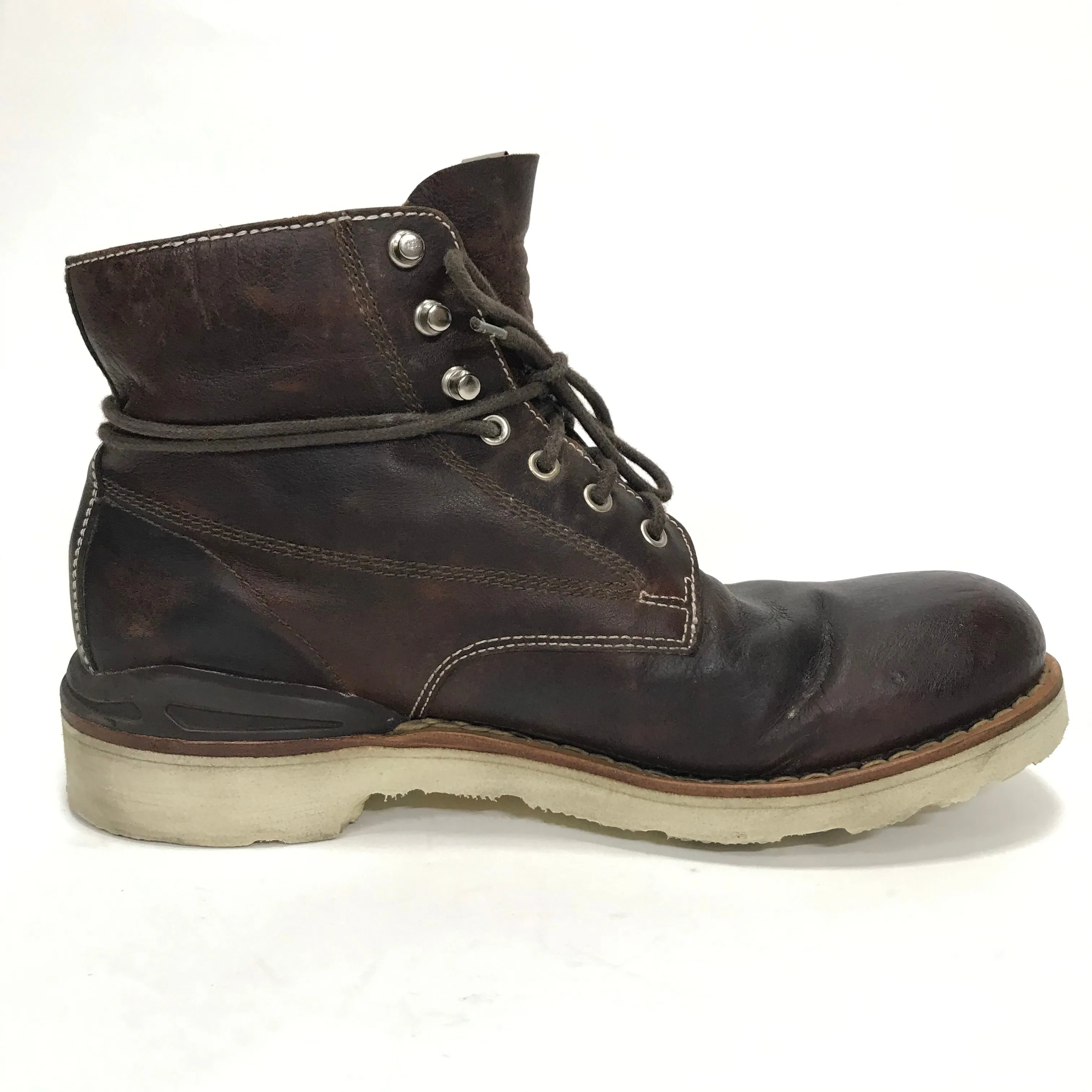 [9.5] Visvim Virgil Boots Folk Kngr ( Kangaroo ) Dark Brown