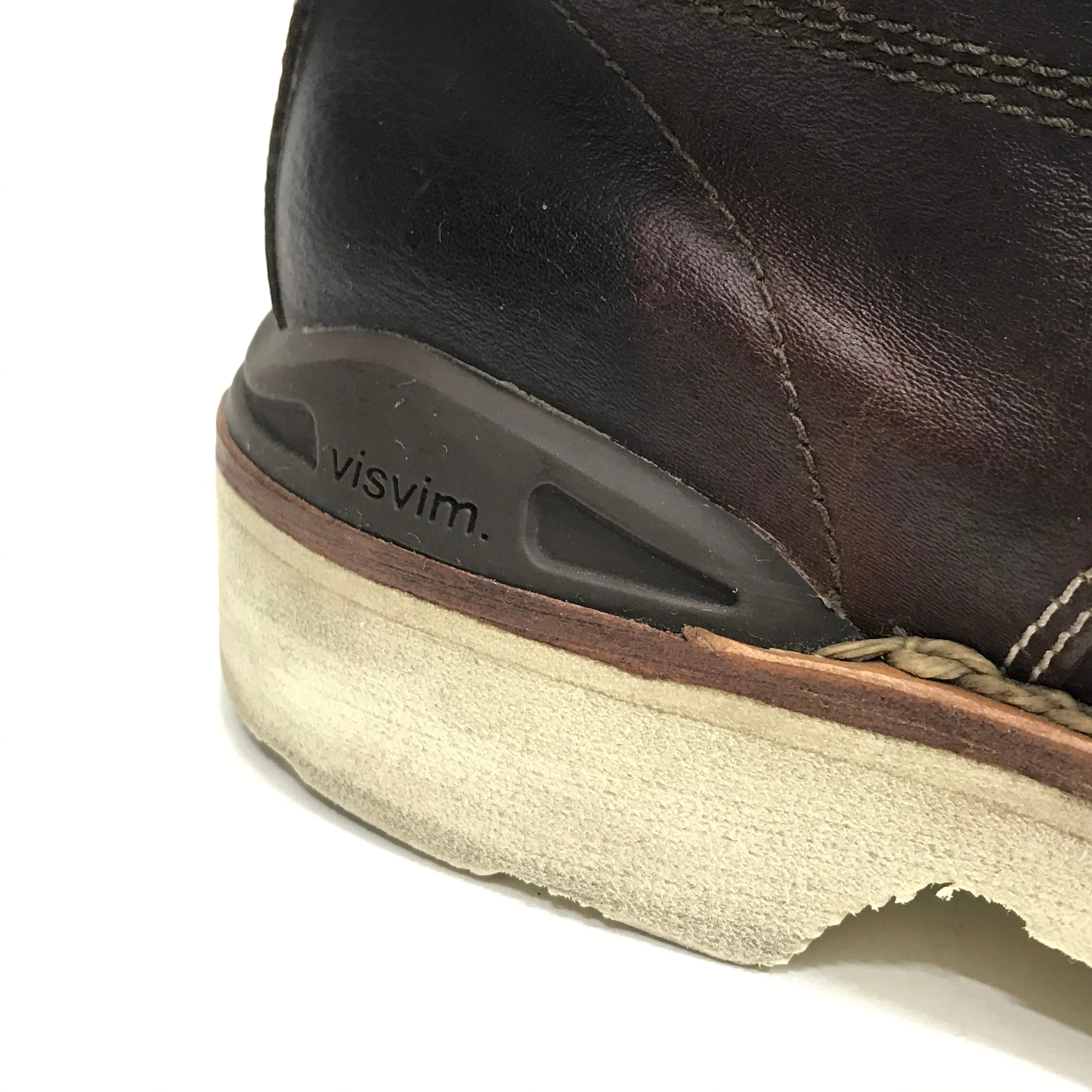 [9.5] Visvim Virgil Boots Folk Kngr ( Kangaroo ) Dark Brown