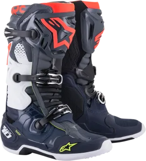 ALPINESTARS(MX) Tech 10 Boots - Gray/Blue/Red