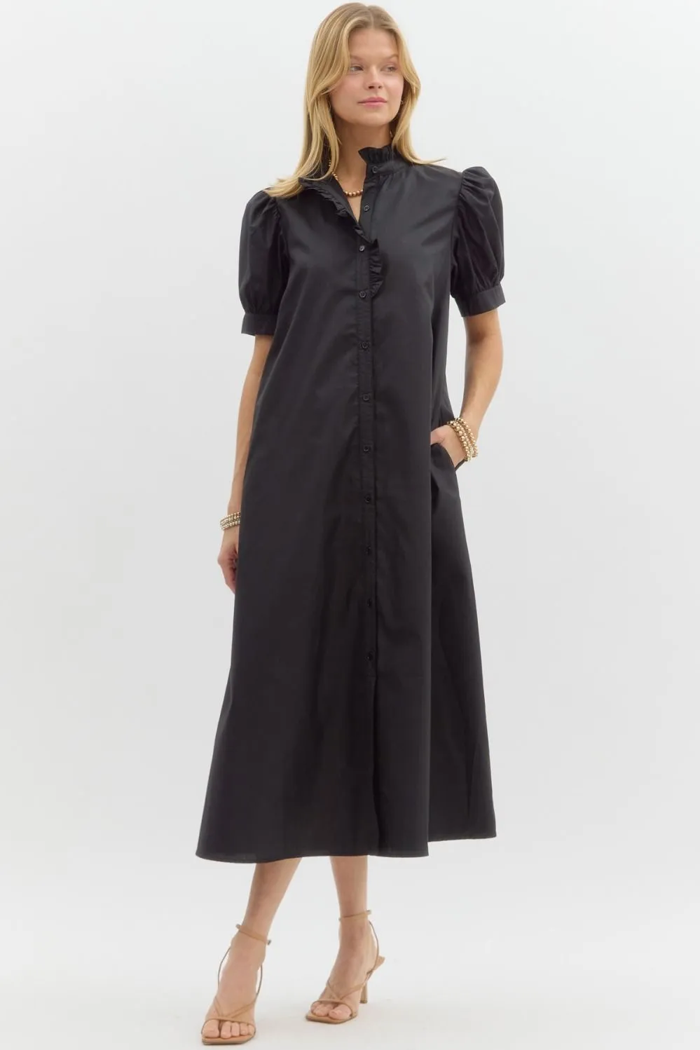 Anna A-Line Midi Dress