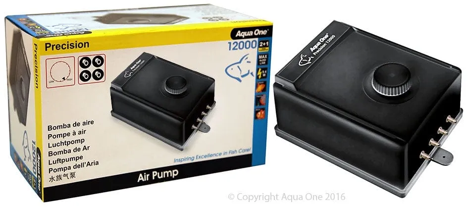 Aqua One Precision 12000 Air Pump - 4 Outlet 4 x 200 L/Hr
