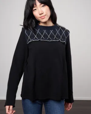 argun sweater -black argyle