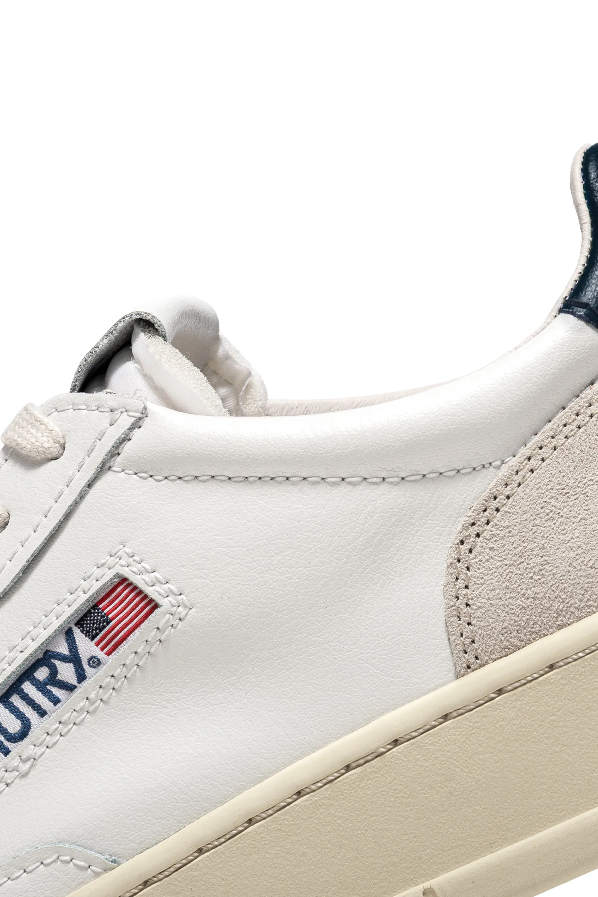 Autry Sneakers Medalist Low Man Leat Suede Bianco Uomo