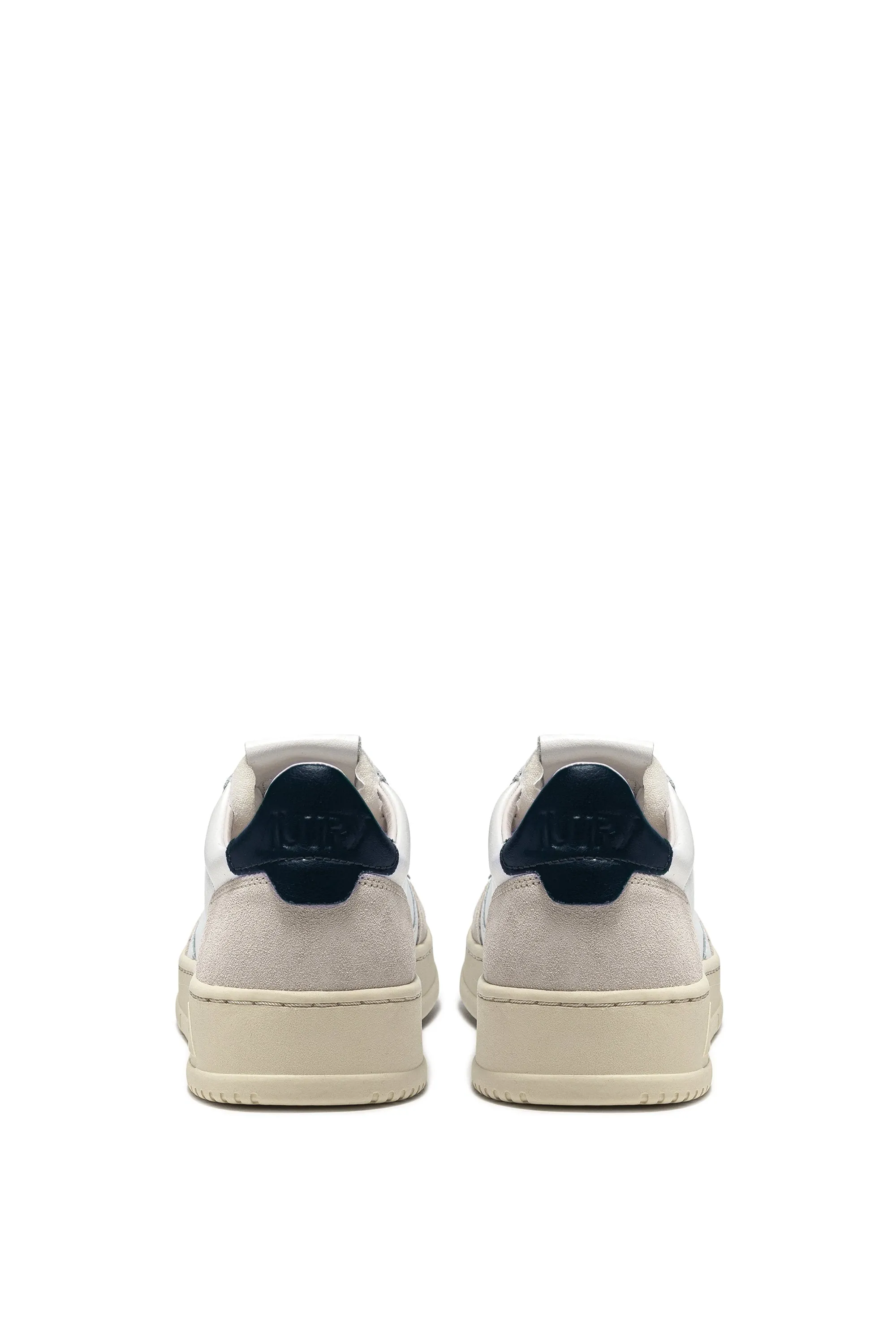Autry Sneakers Medalist Low Man Leat Suede Bianco Uomo