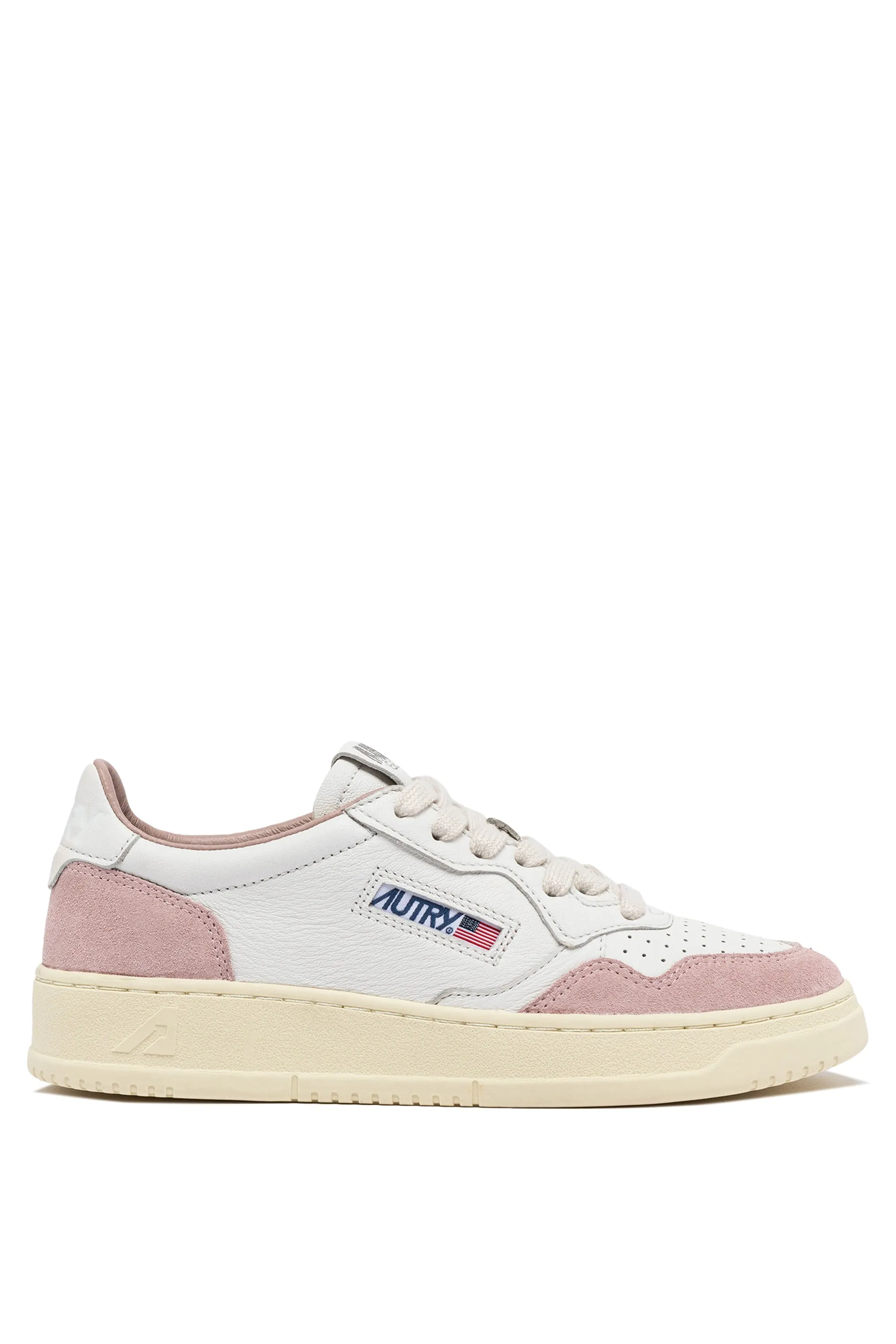 Autry Sneakers Medalist Low Wom Goat Suede Rosa Donna