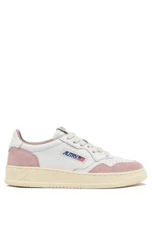 Autry Sneakers Medalist Low Wom Goat Suede Rosa Donna