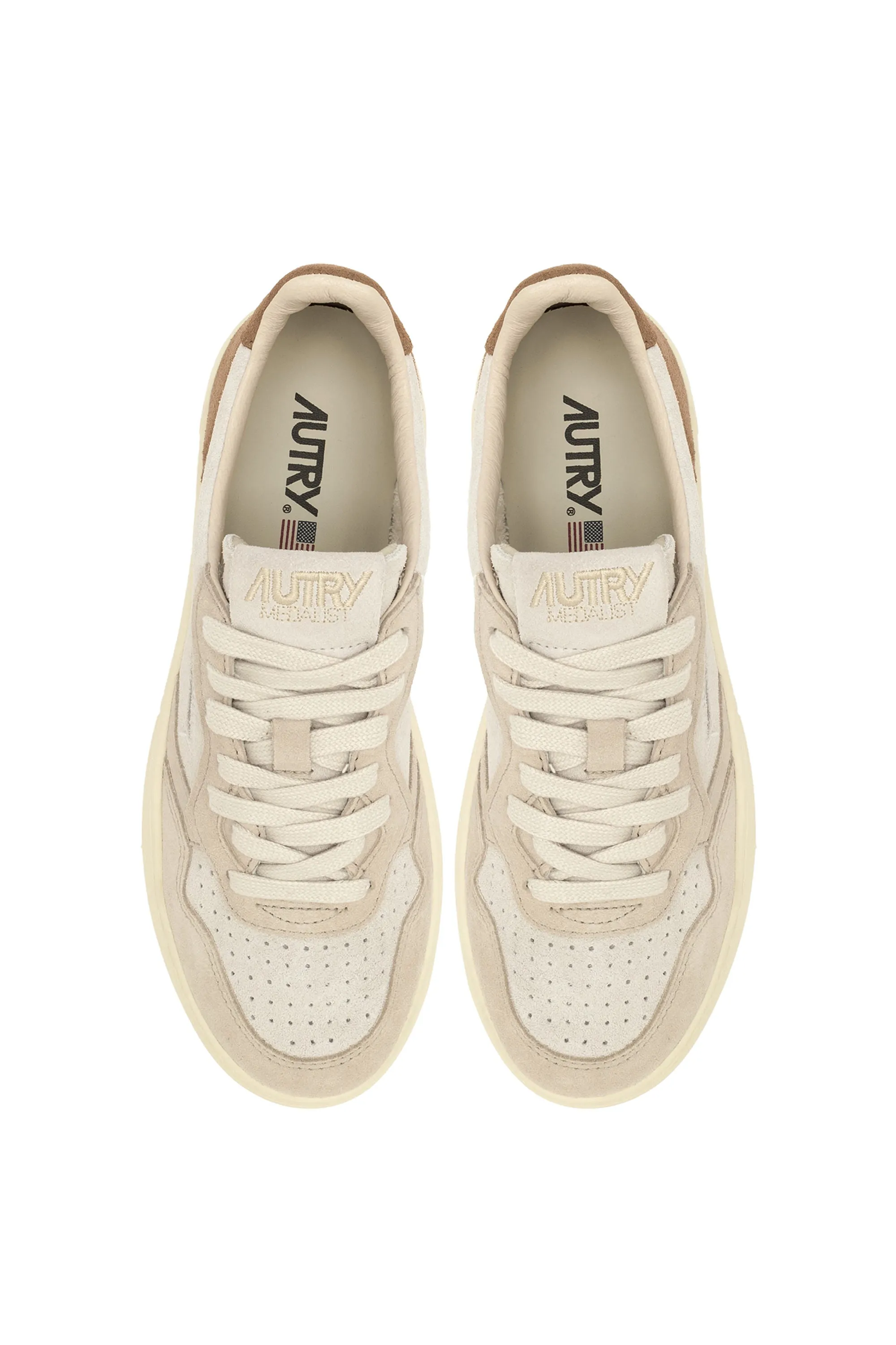 Autry Sneakers Medalist Low Wom Tric Suede Beige Donna
