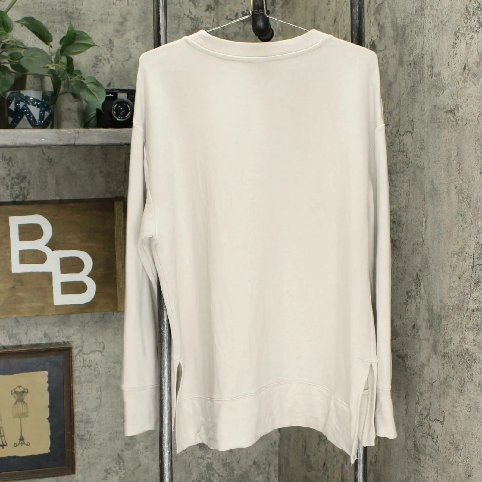 Ava & Viv Women's Plus Size Long Sleeve Crewneck Sweatshirt Grey 1X