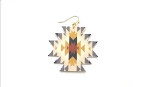 Aztec Print Earrings