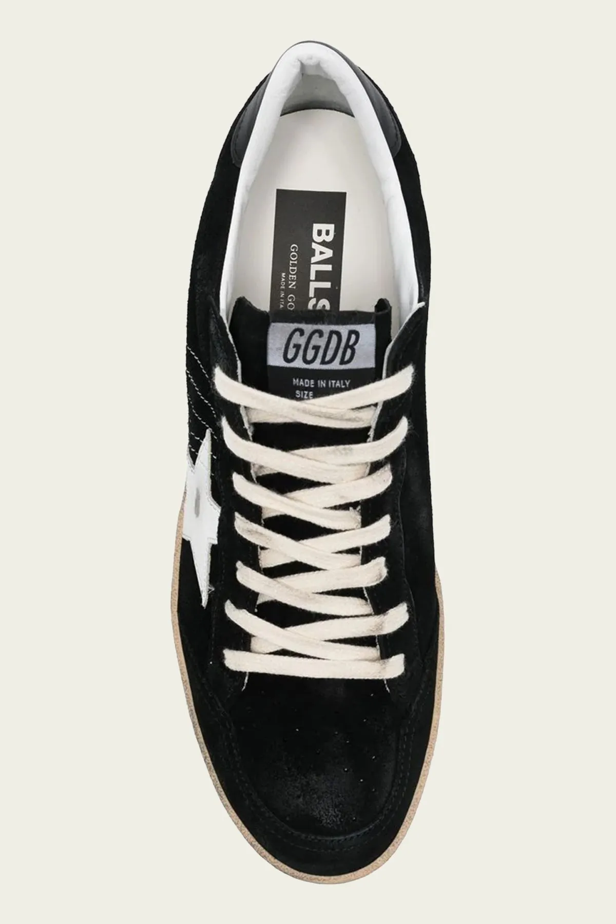 Ball-Star Black Suede Leather Men Sneaker