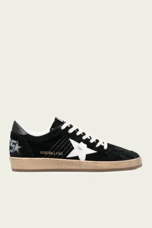 Ball-Star Black Suede Leather Men Sneaker