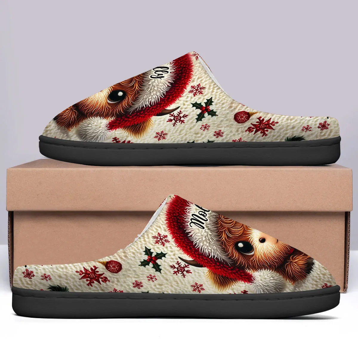 Beautiful Baby Highland Cow - Personalized Slippers