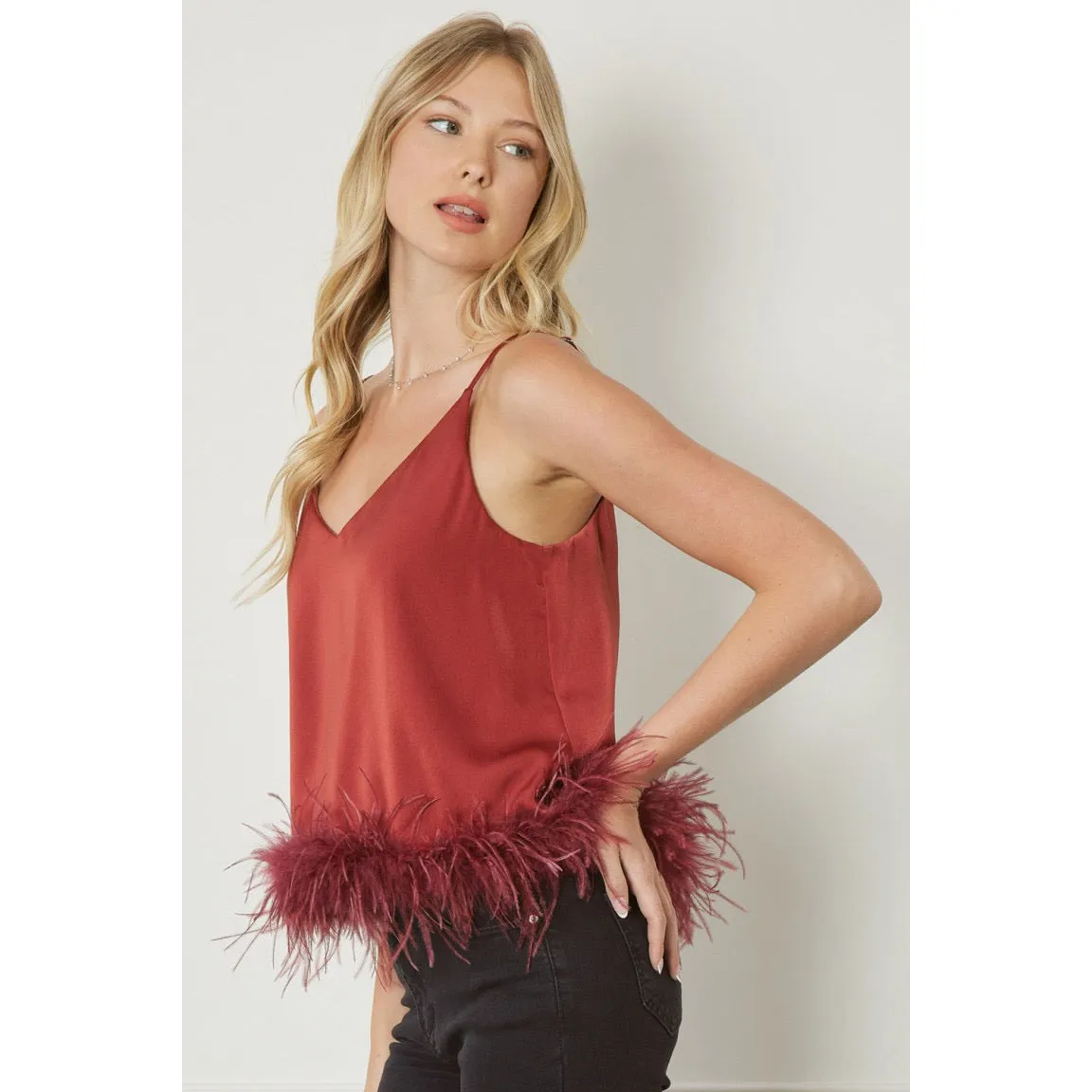 Birds of a Feather Top in Brown