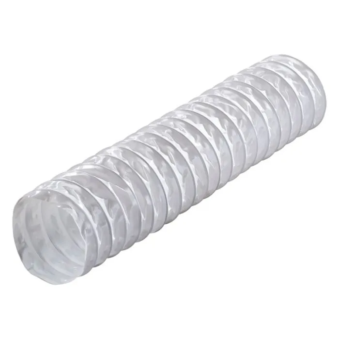 Blauberg DK-150-PVC-WHI Ventilation PVC Flexible Duct Cowled Wall Kit 6" 150mm White