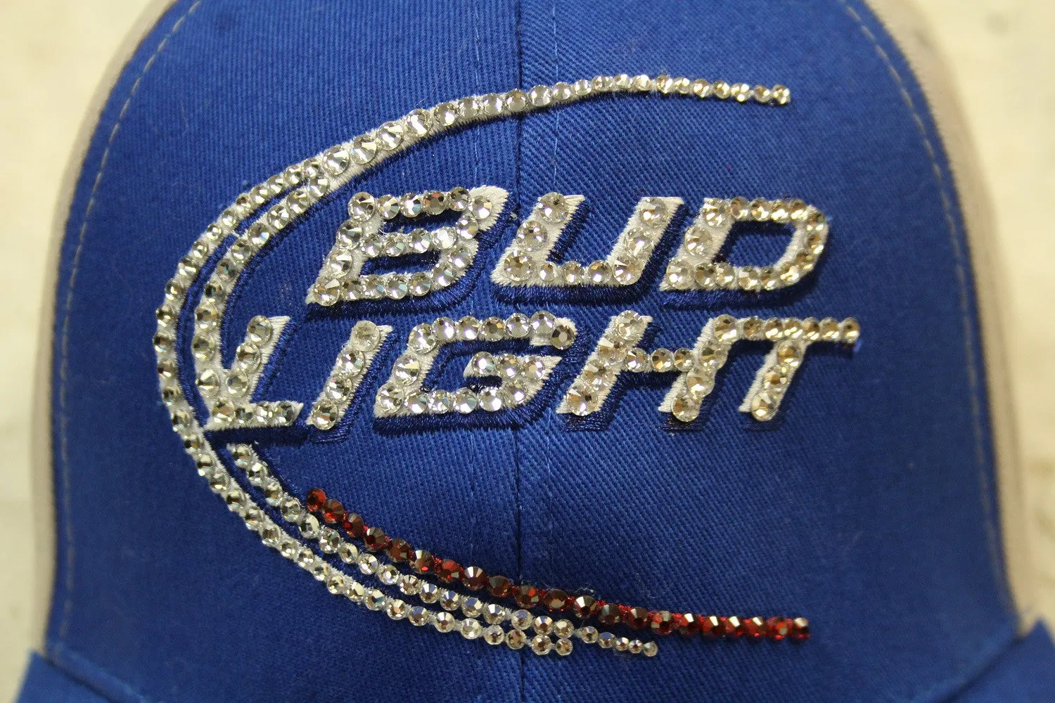 Bud Light | Embellished Blue/Grey Ball Cap