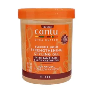Cantu Shea Butter Flexible Hold Strengthening Styling Gel With Jamaican Black Castor Oil 18.5 oz