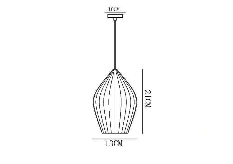 Ceramic Rose Pendant Light