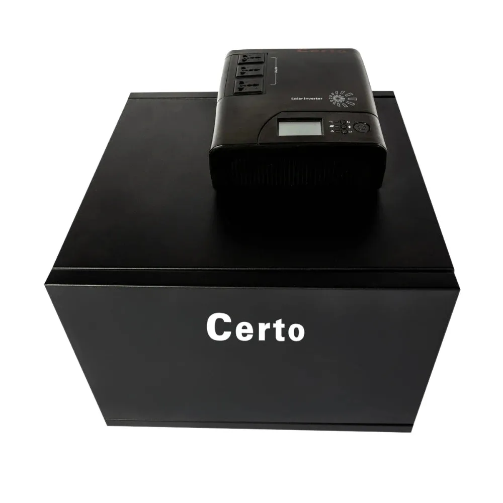 Certo 2400VA 1440W Inverter with 2 x 100AH 12V Lead Acid Battery