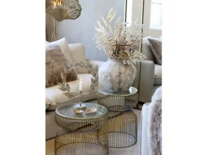 Chic Antique  Sidebord m. glasplade