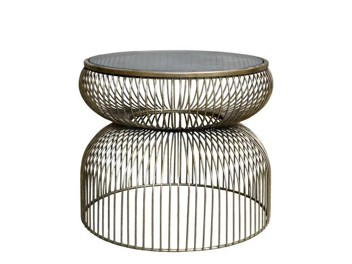 Chic Antique  Sidebord m. glasplade