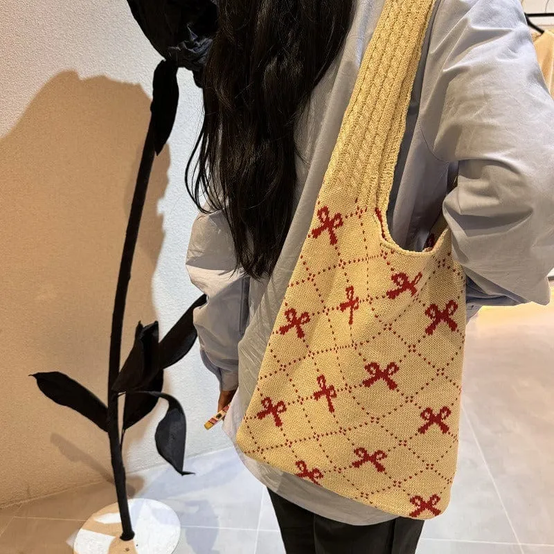 Chic Embroidery Casual Shoulder Bag