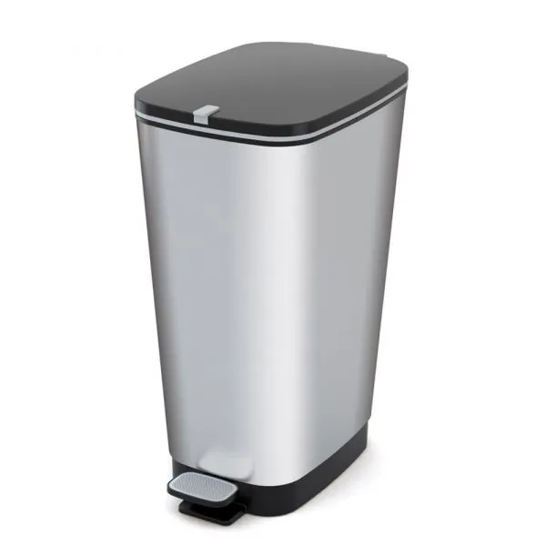 Chic Pedal Bin Grey 35L