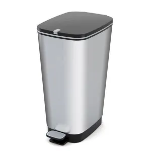 Chic Pedal Bin Grey 35L