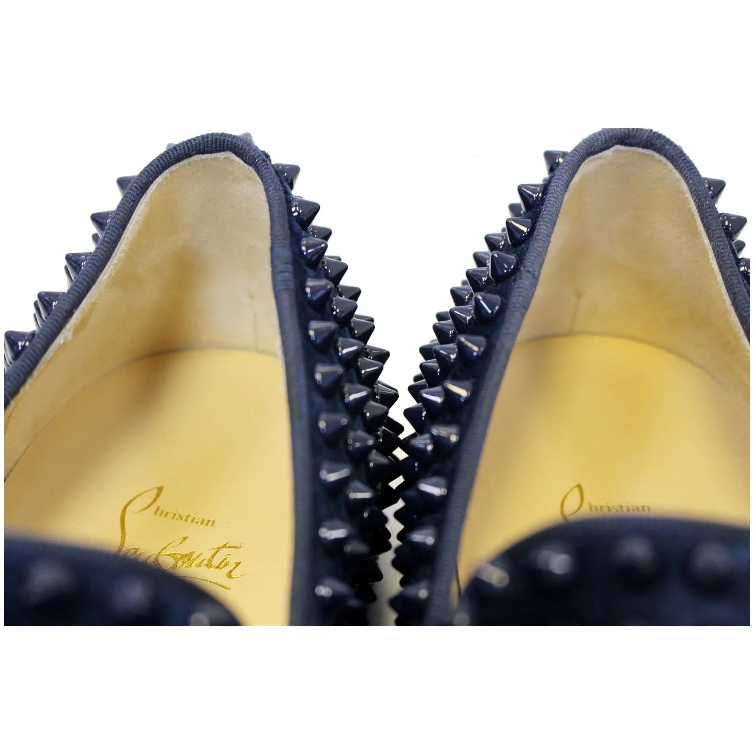 CHRISTIAN LOUBOUTIN Roller Suede Boat Sneaker Blue Size US 9