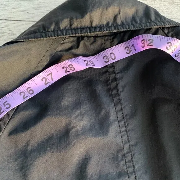 Columbia Vintage 90s Black Lightweight Windbreaker Rain Trench Coat