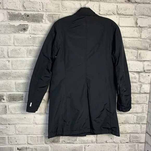 Columbia Vintage 90s Black Lightweight Windbreaker Rain Trench Coat