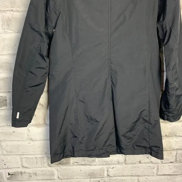 Columbia Vintage 90s Black Lightweight Windbreaker Rain Trench Coat