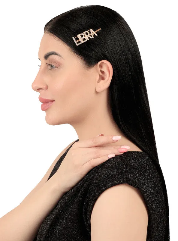 Combo Of 2 Libra Golden Silver Hairclip