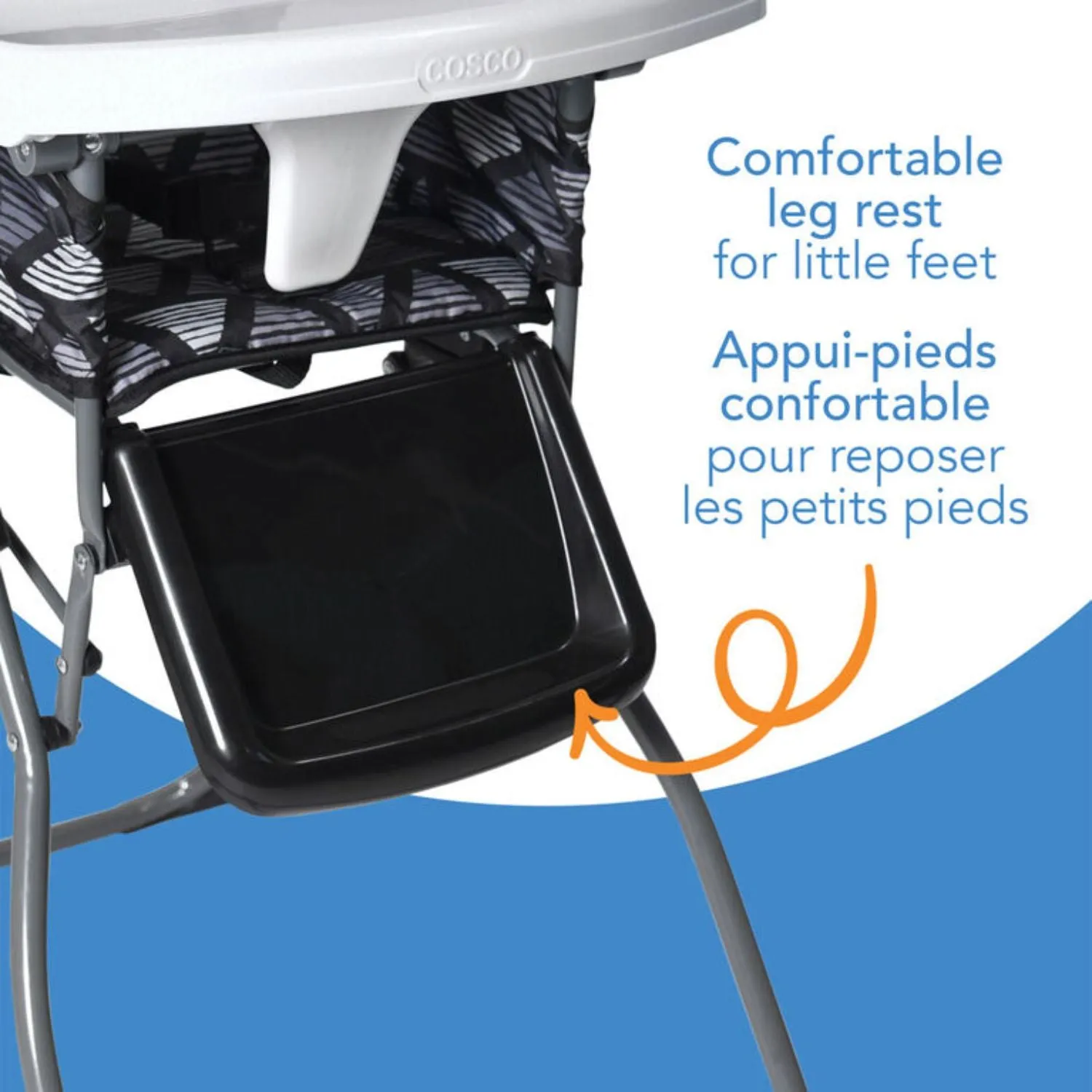 Cosco Simplefold LX high Chair - Torn Triangle