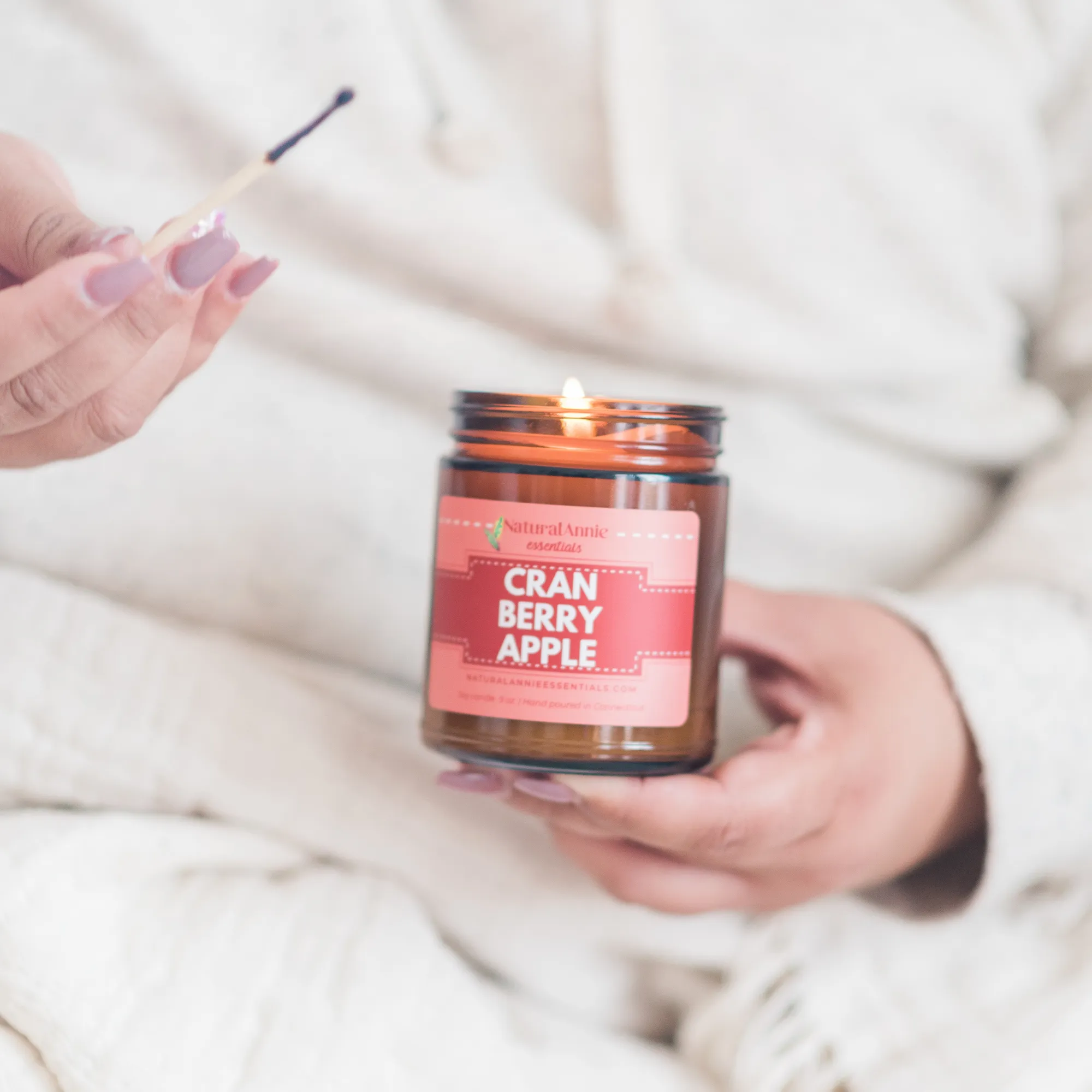 CRANBERRY APPLE 9 oz Scented Soy Candle