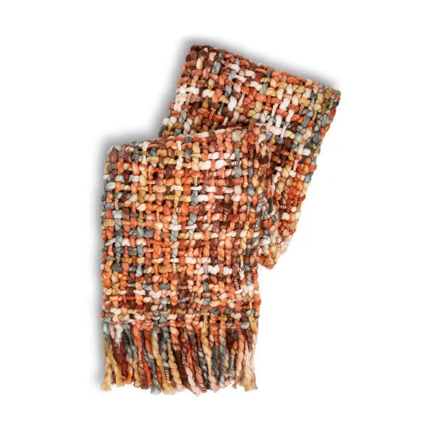 Demdaco Woven Throw Blanket - Terracotta