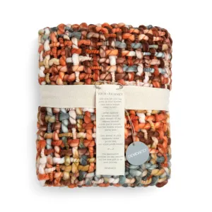 Demdaco Woven Throw Blanket - Terracotta