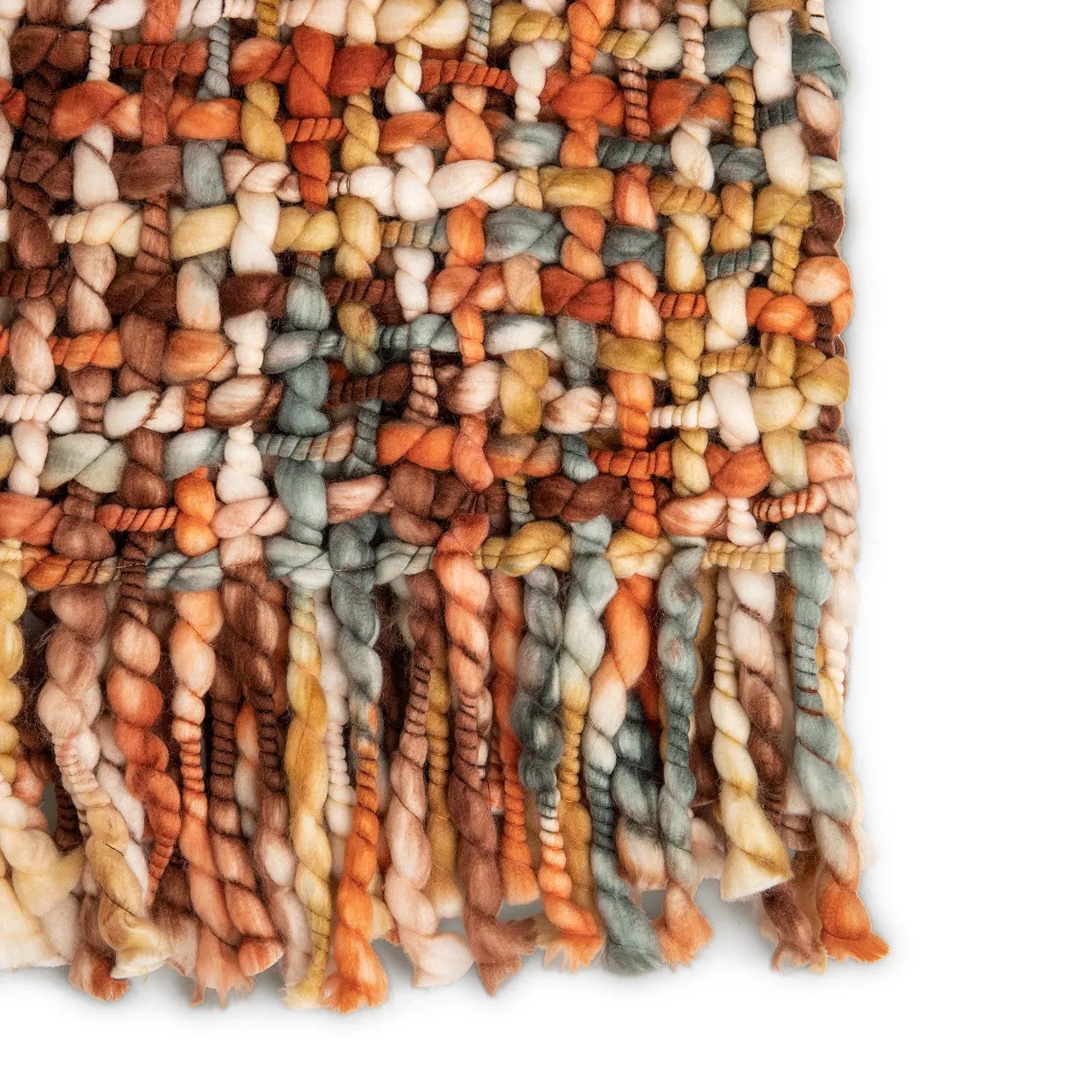 Demdaco Woven Throw Blanket - Terracotta