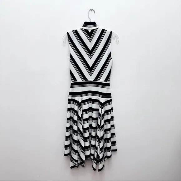 Derek Lam Striped Fit &amp; Flare Dress