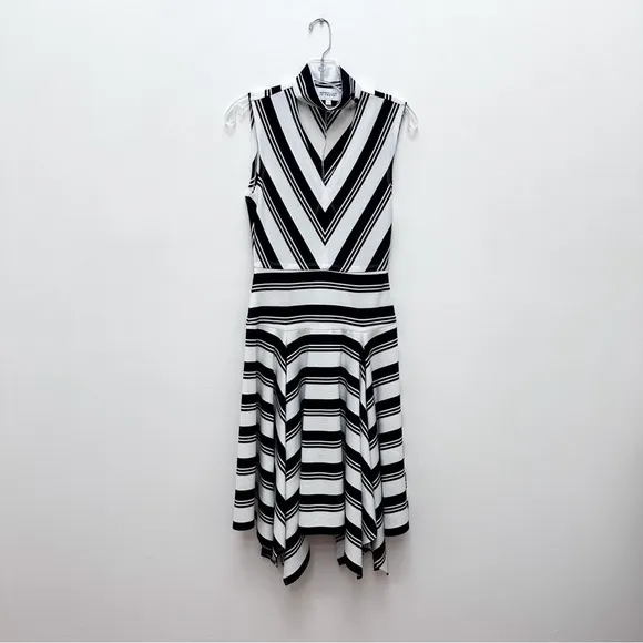 Derek Lam Striped Fit &amp; Flare Dress