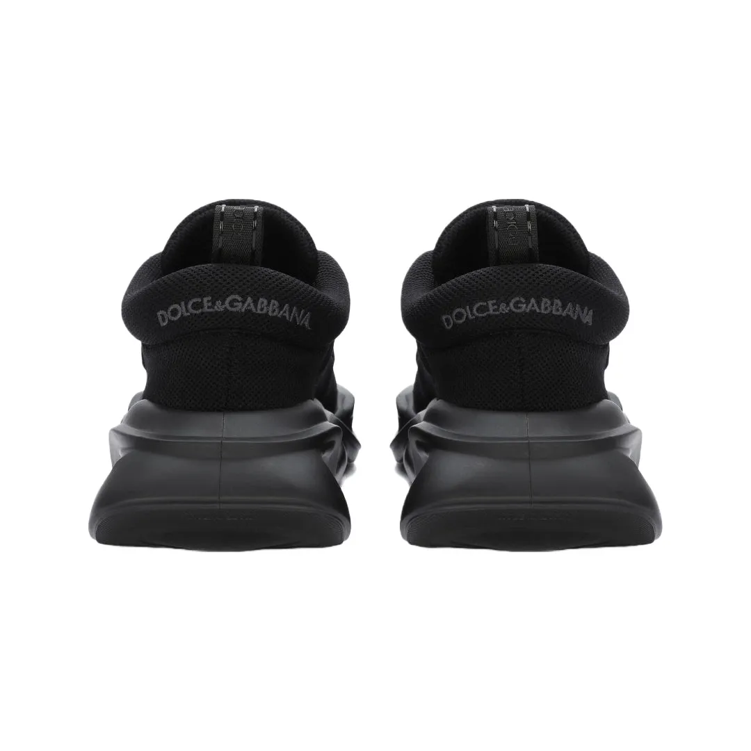 DOLCE & GABBANA FABRIC WAVE SNEAKER BLACK/BLACK