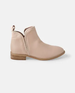 Douglas Stitch Leather Boot - Blush