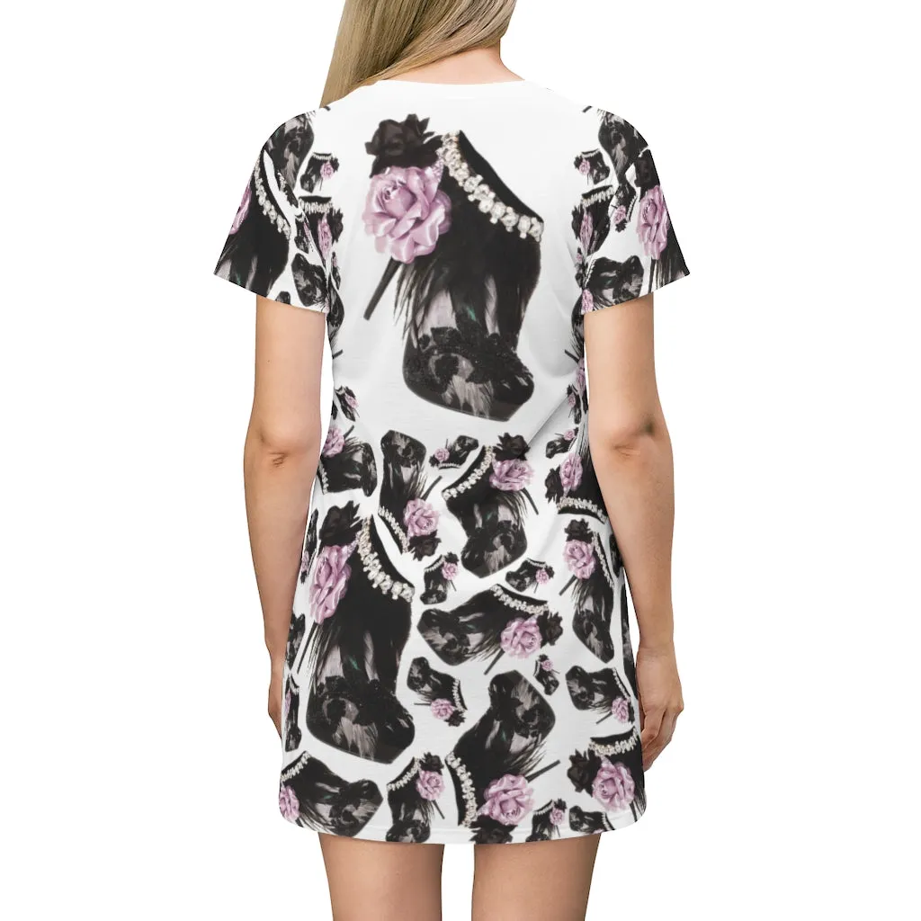 Dress 'Lilac feathers boots'