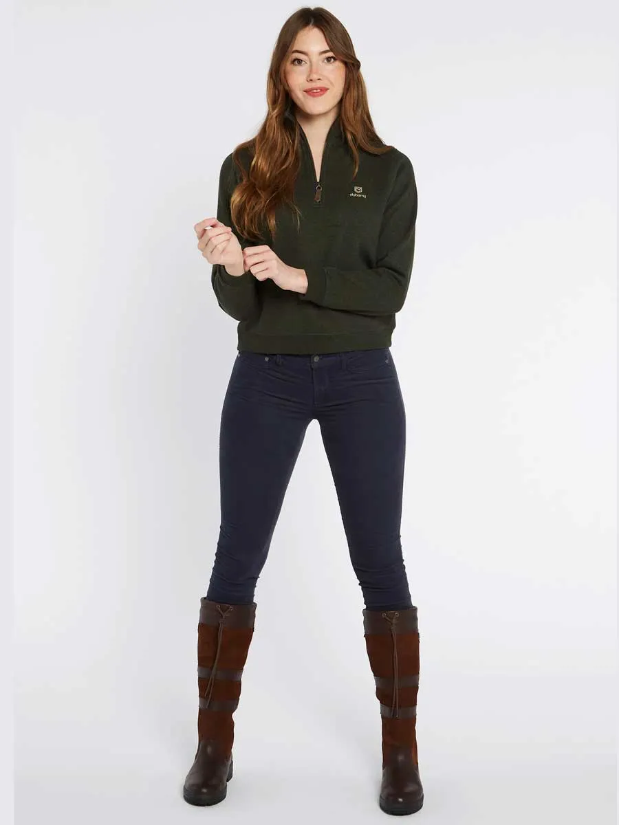 DUBARRY Castlemartyr 1/4 Zip Neck Sweater - Women's - Olive